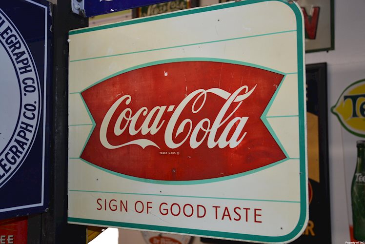 Coca-Cola Sign of Good Taste" sign"
