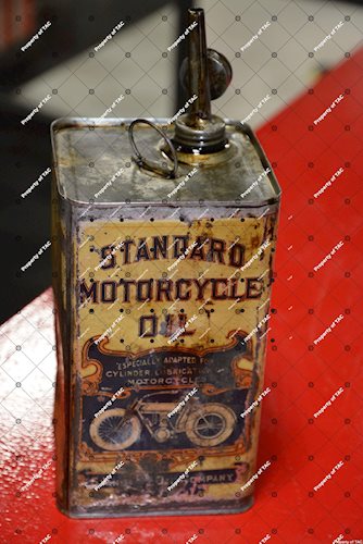 Standard Motorcycle Oil w/early motorcycle can