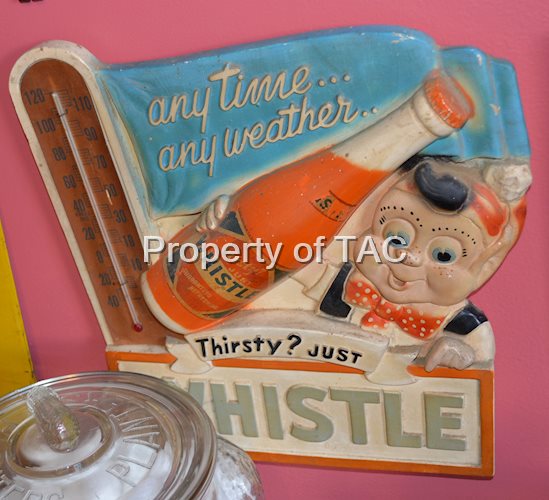Whistle "Any time any weather" Chalkware Display