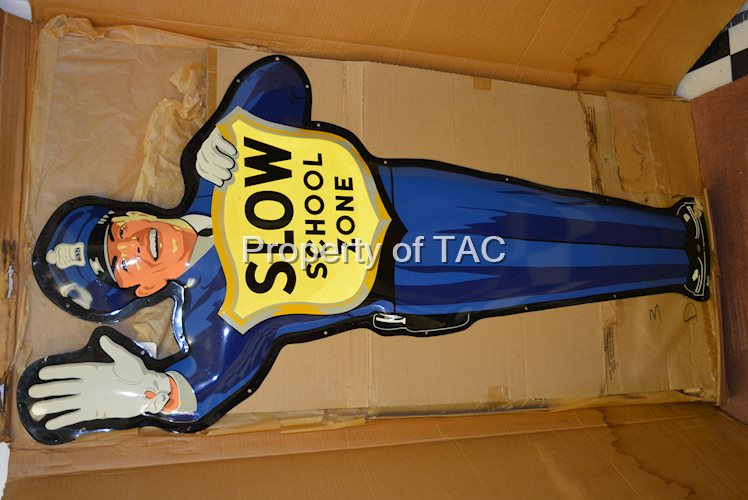Coca-Cola Policeman "Slow School Zone" NOS