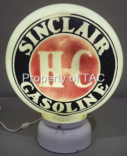 Sinclair H-C Gasoline OPE Milk Glass Globe