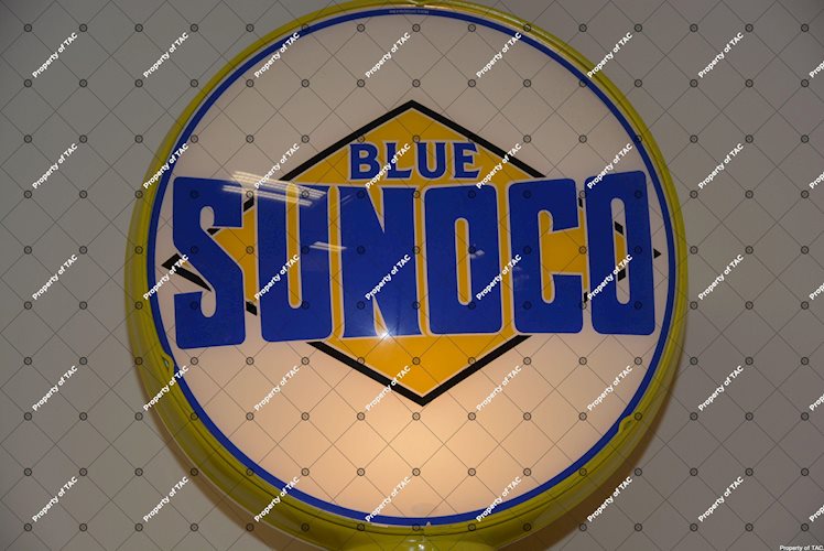 Blue Sunoco 15 globe lens"