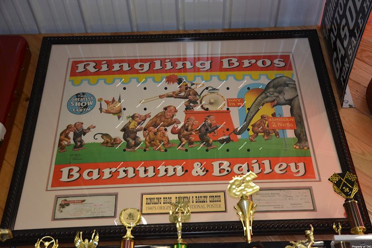 Ringling Bros Barnum & Bailey (Circus) paper poster framed