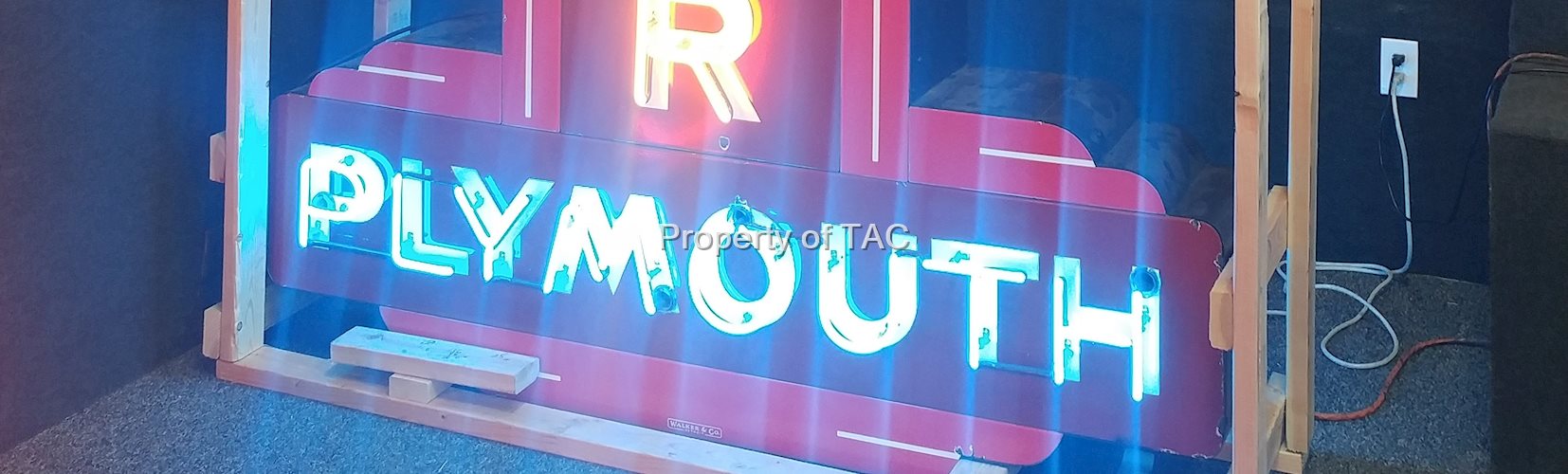 Plymouth Neon Sign