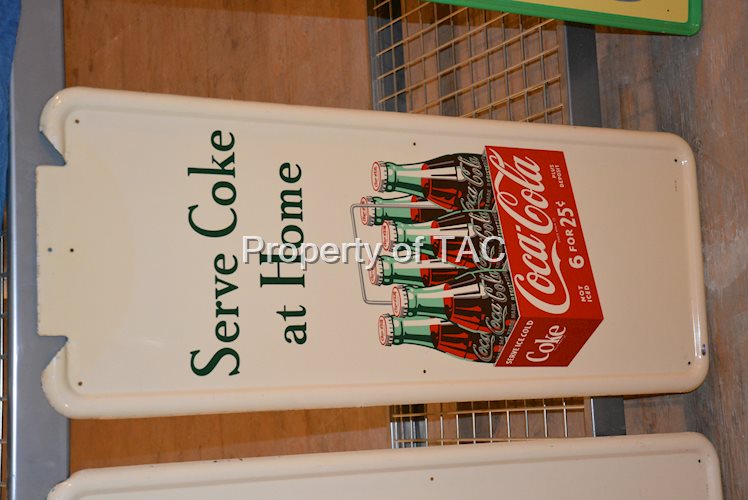 Coca-Cola Pilaster w/six pack