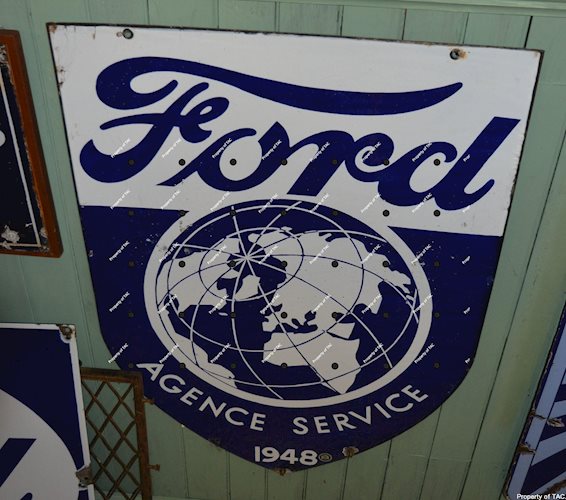 Ford Agence Service 1948 Porcelain sign
