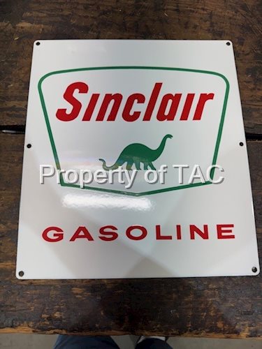 Sinclair Gasoline porcelain pump plate