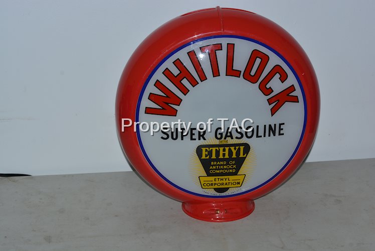 Whitlock Super Gasoline w/Ethyl Logo Single Globe Lens