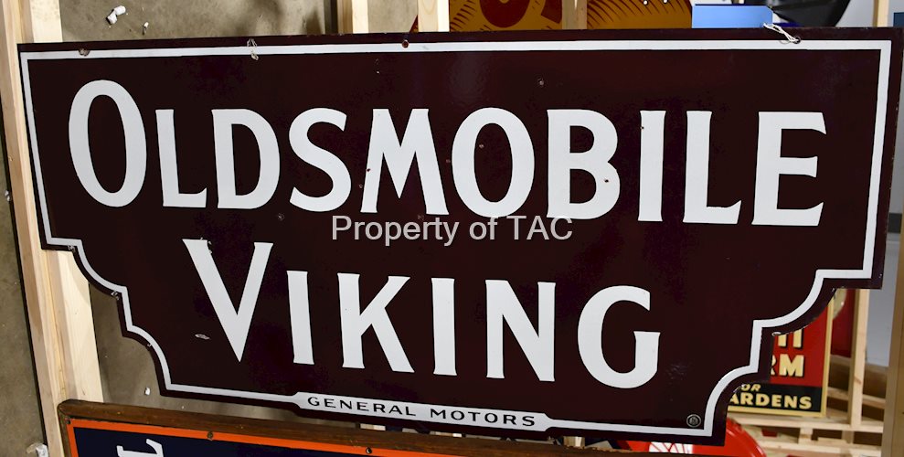 Oldsmobile Viking General Motors Porcelain Sign