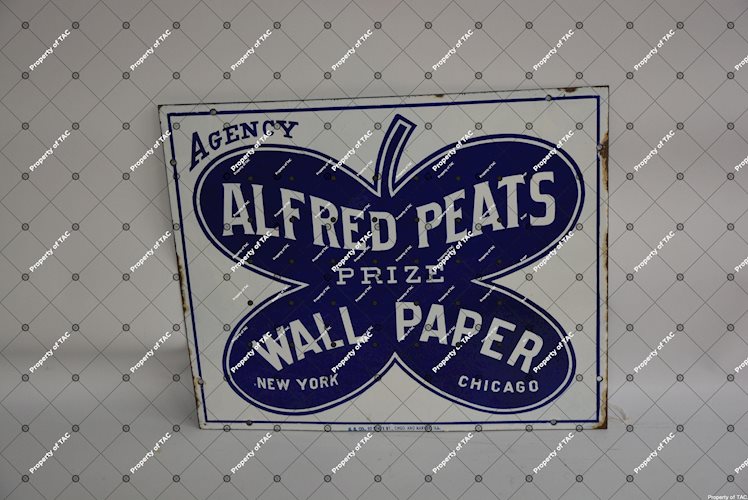 Alfred Peats Prize Wall Paper porcelain sign