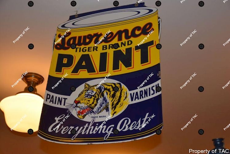 Lawrence Tiger Brand Paints sign
