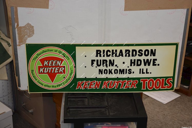 Keen Kutter Tools metal sign