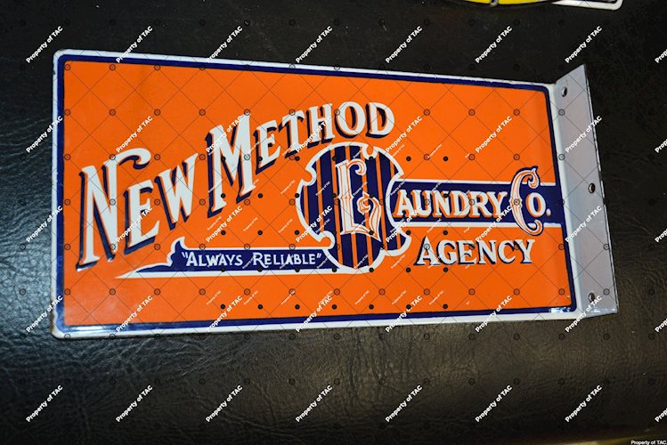 New Method Laundry Co Agency sign