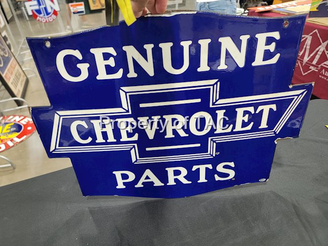 Genuine Chevrolet Parts Porcelain Sign