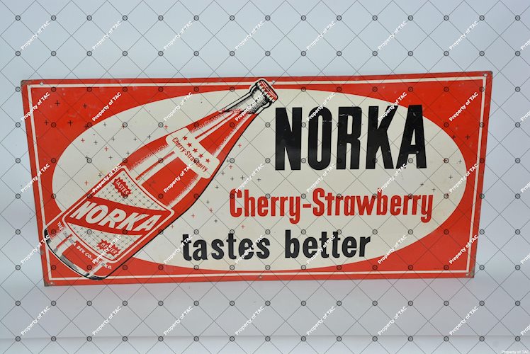 Norka Cherry-Strawberry taste better painted sign