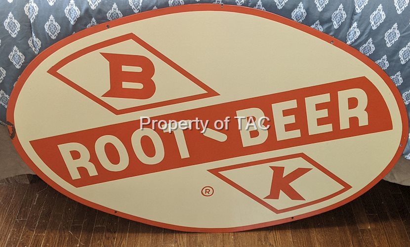 B-K Root Beer SSP Single Sided Porcelain Sign