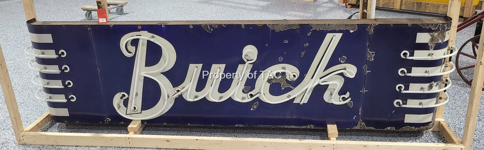 Buick Single Sided Porcelain Neon Sign
