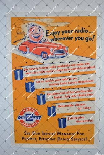 Chevrolet Radio Service poster