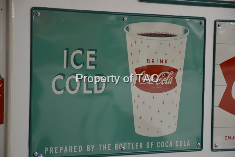 Ice Cold Coca-Cola with Paper Cup & stars graphics,