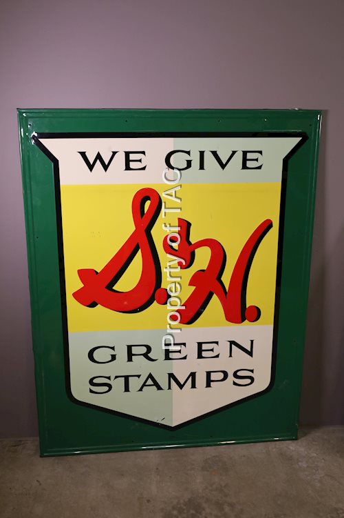 S&H Green Stamps Metal Sign