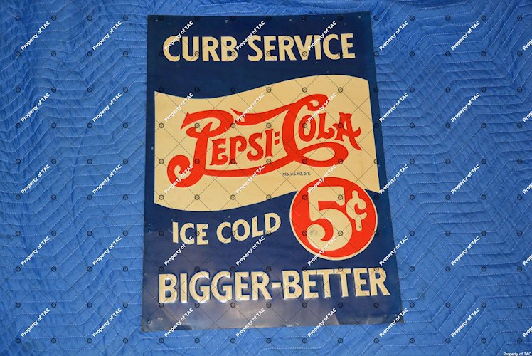 Pepsi:Cola Bigger-Better sign