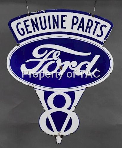 Ford V-8 Genuine Parts (small) Porcelain Sign