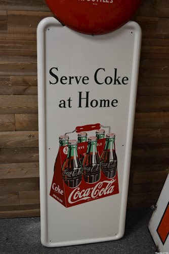 Coca-Cola Six Pack metal sign