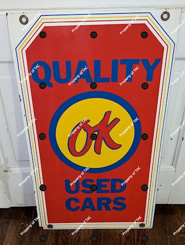 Ok Quality Used Cards Value You Can Trust DST Double Sided Tin Sign