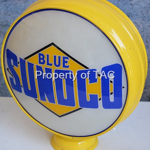Blue Sunoco w/logo 15" Single Globe Lens
