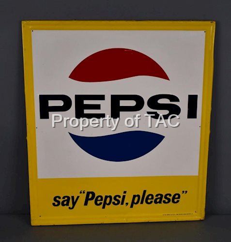 Pepsi w/Logo Metal Sign