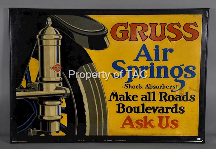 Gruss Air Springs (Shock Absorbers) Make All Roads Boulevards Cardboard Sign