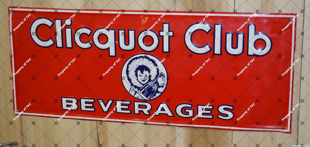 Clicquot Club Beverages w/logo sign
