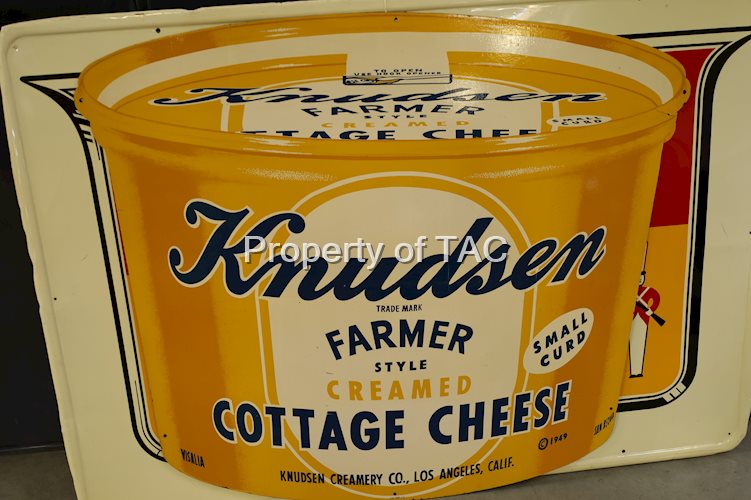 Knudsen Cottage Cheese Masonite Sign