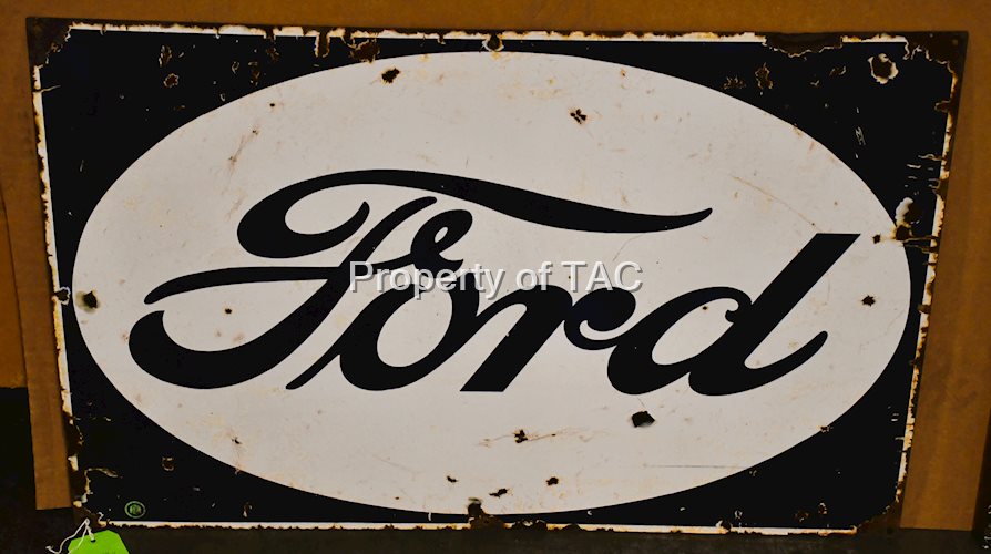 Ford in Oval Porcelain Sign