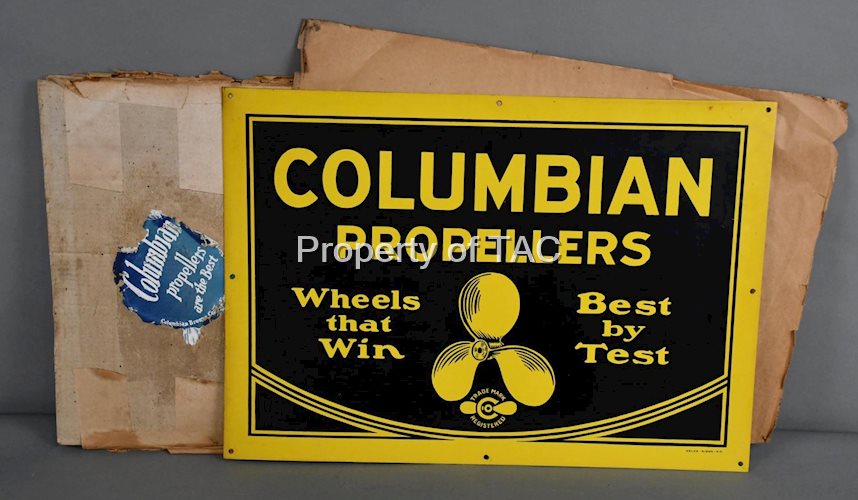 Columbian Propellers "Wheels that Win" Metal Sign