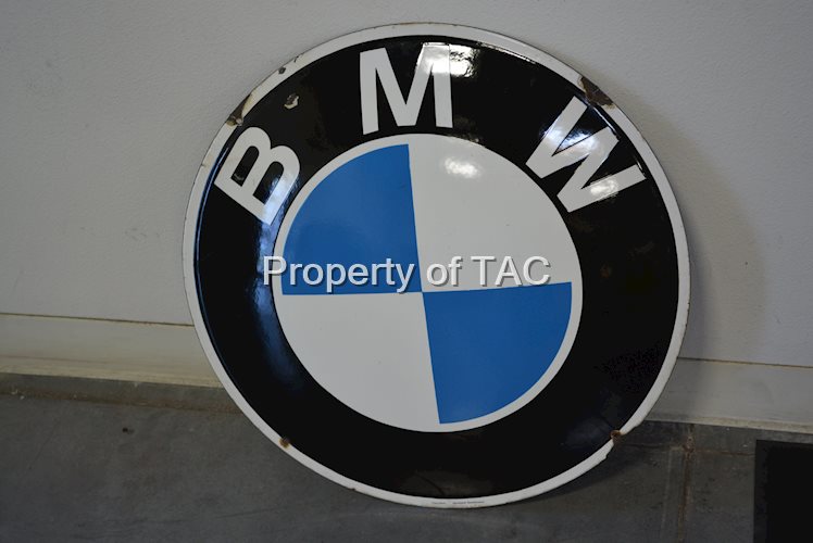 BMW w/Logo Porcelain Sign