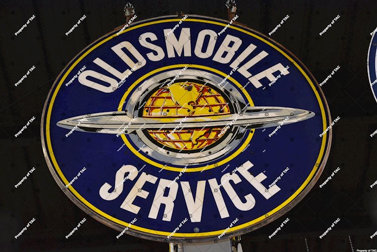 Oldsmobile Service w/Saturn logo sign