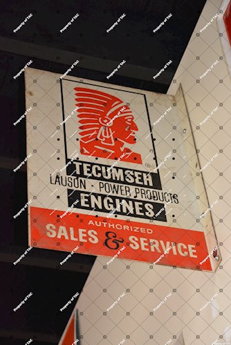 Tecumseh Engines Sales & Service sign