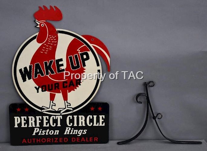 Perfect Circle Piston Rings "Wake Up Your Car" Metal Sign