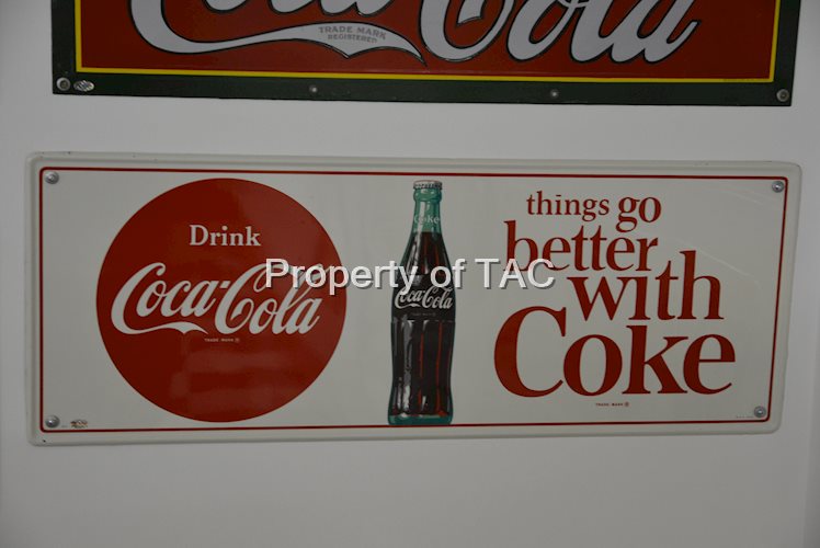 Drink Coca-Cola "things go better with Coke" w/bottle