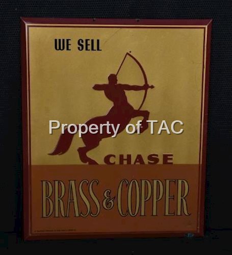 We Sell Chase Brass & Copper w/Logo Metal Sign