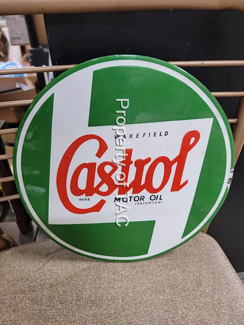 Wakefield Castrol Motor Oil Porcelain Sign