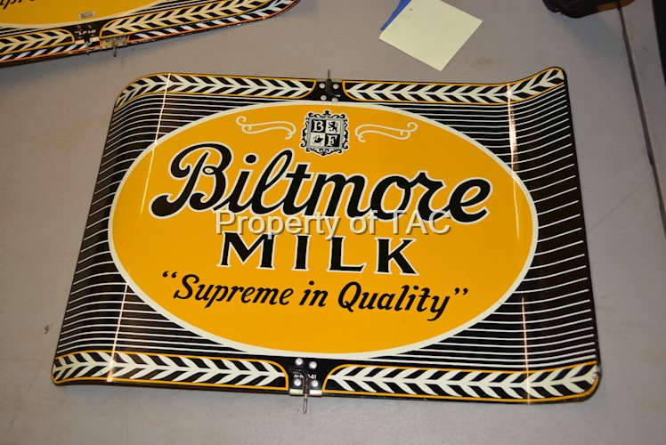 Biltmore Milk Spinner Metal Sign