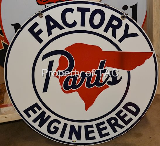 (Pontiac) Factory Engineered Parts w/Full Feather Logo Sign (TAC)