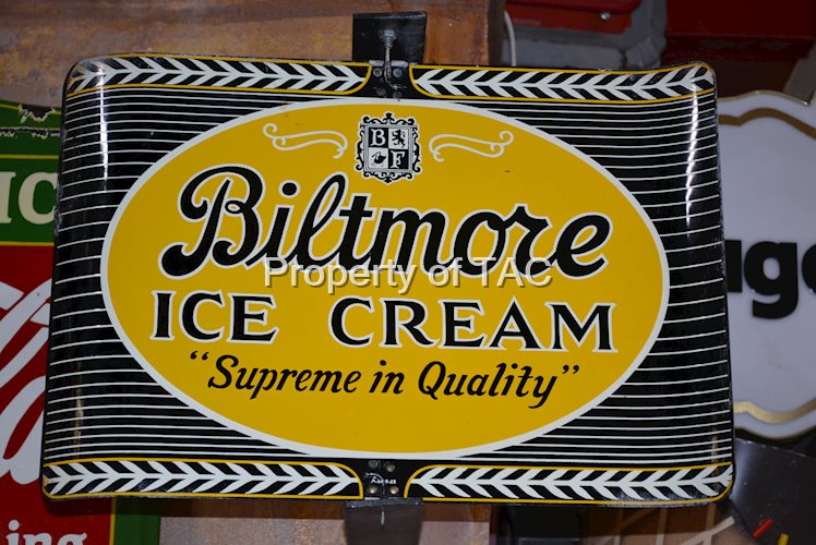 Biltmore Ice Cream Metal Spinner Sign
