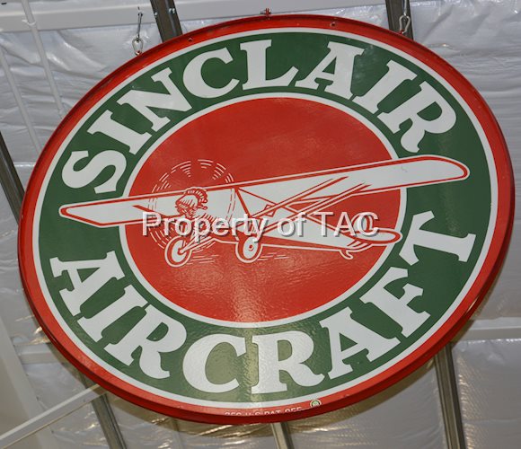 Sinclair Aircraft with plane (red center, green ring)