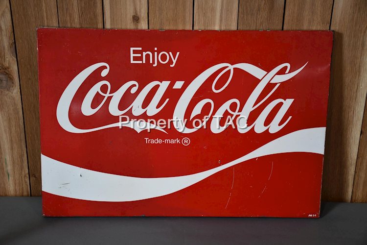 Enjoy Coca-Cola w/Wave Logo Metal Sign (TAC)