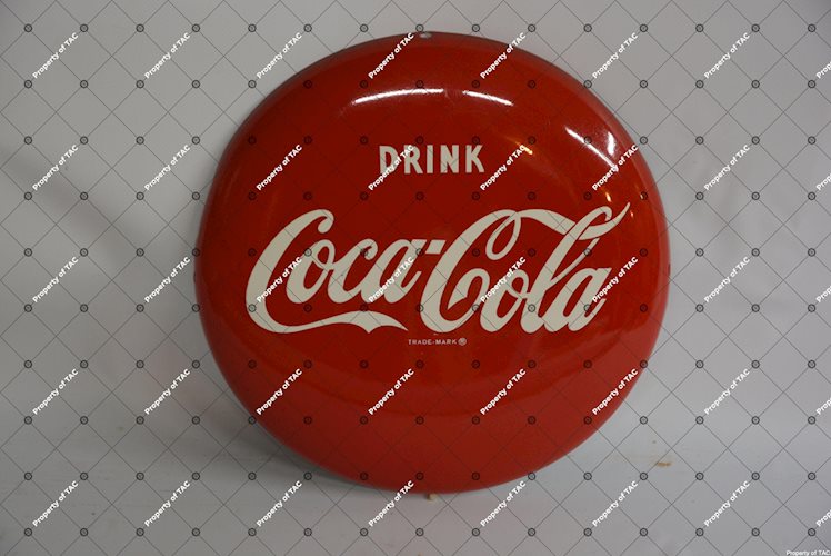 Drink Coca-Cola tin button