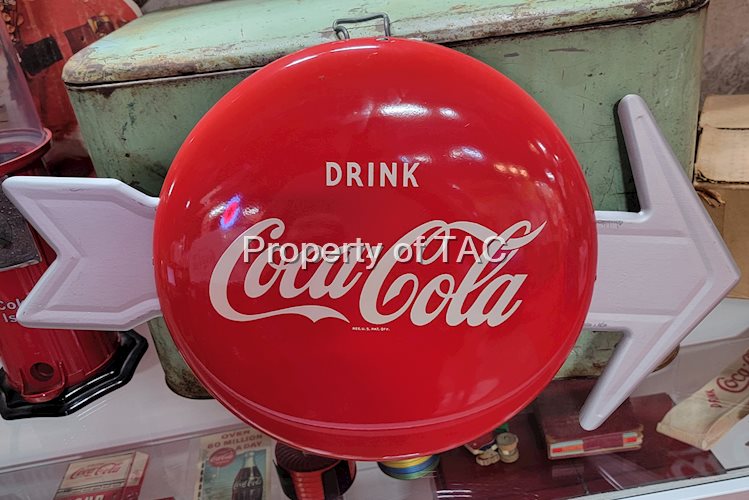 Drink Coca-Cola Metal Button Sign