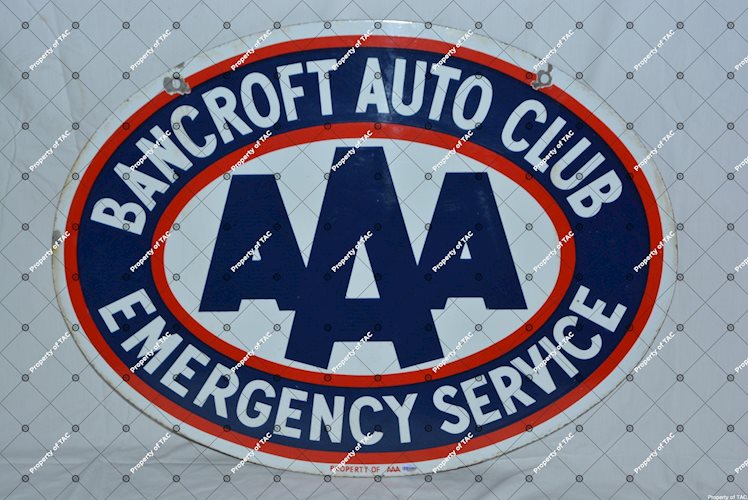 AAA Bancroft Auto Club Emergency Service Sign